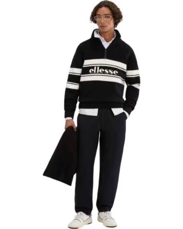ELLESSE JERSEY SHB22808 CON CREMALLERA NEGRO BLACK
