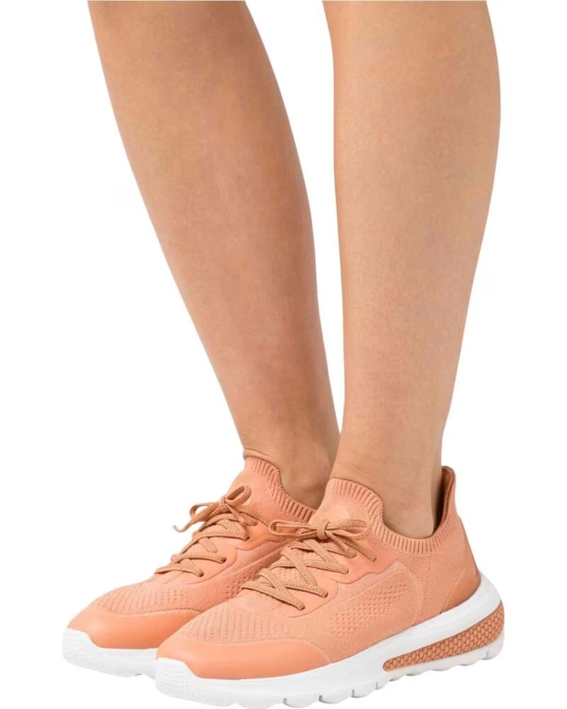 GEOX ZAPATILLAS 312-78854-C8024-PEACH EN NARANJA PARA MUJER C8024 PEACH