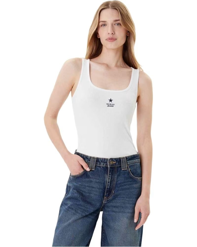 GUESS CAMISETA DE TIRANTES W4YP48KA0H1- EN BLANCO PARA MUJER G011