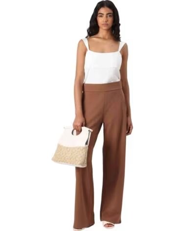 JDY PANTALONI LUNGHI 077-52279199367507 MARRONE DONNA MARRóN