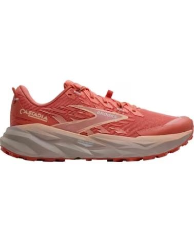 BROOKS CASCADIA 19 TÊNIS DE TRAIL RUNNING LARANJA MUJER