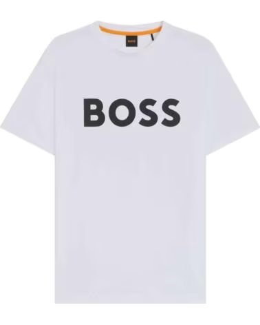 BOSS CAMISETA THINKING DE MANGA CORTA EN BLANCO NEGRO