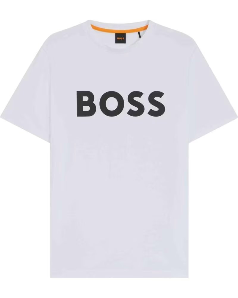 BOSS CAMISETA THINKING DE MANGA CORTA EN BLANCO NEGRO