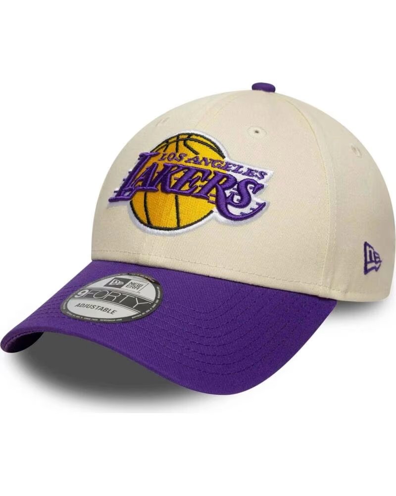NEW ERA BONÉ LOS ANGELES LAKERS 9FORTY AJUSTÁVEL LIGHT BEIGE