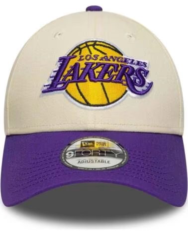 NEW ERA BONÉ LOS ANGELES LAKERS 9FORTY AJUSTÁVEL LIGHT BEIGE