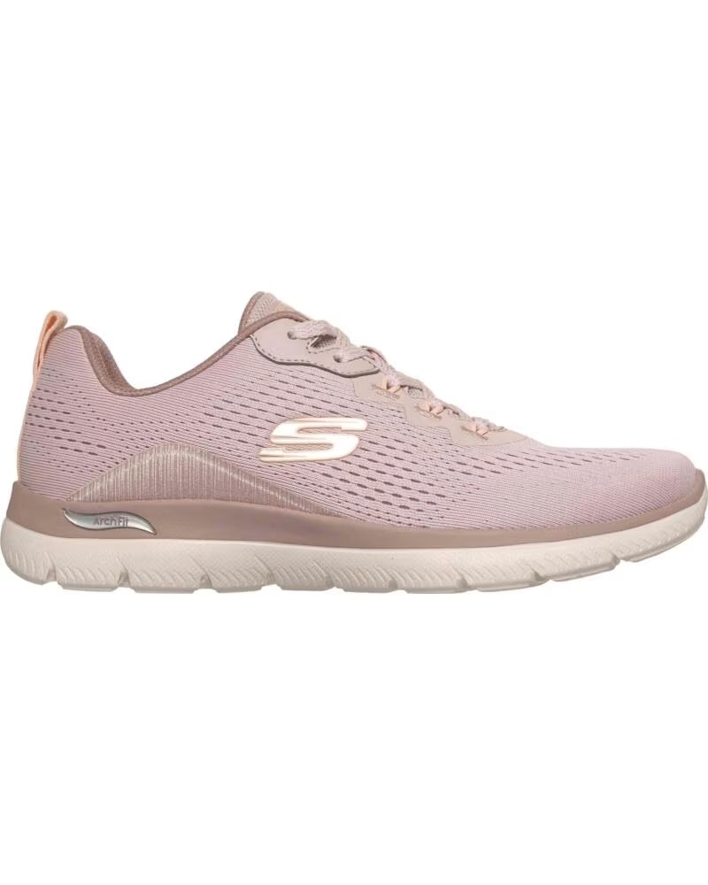 SKECHERS ARCH FIT SUMMITS DAILY FLOW LIGHT MAUVE SNEAKER