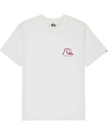 QUICKSILVER T-SHIRT QUIKSILVER EVO ORIGINAL À MANCHES COURTES BLANC ROJO