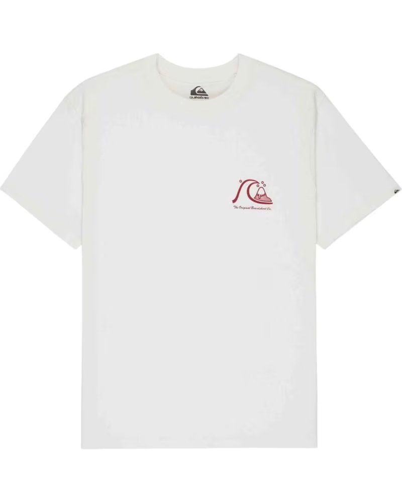 QUICKSILVER T-SHIRT A MANICHE CORTE QUIKSILVER EVO ORIGINAL BIANCA ROJO