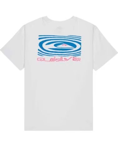 QUICKSILVER CAMISETA QUIKSILVER FUNDAMENTAL RIPPLES BLANCA HOMBRE ROSA