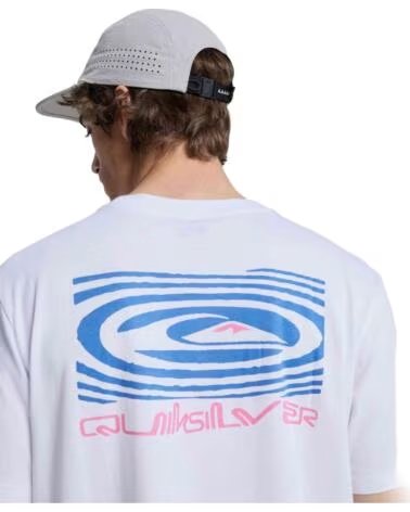 QUICKSILVER CAMISETA QUIKSILVER FUNDAMENTAL RIPPLES BLANCA HOMBRE ROSA
