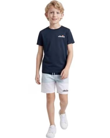 ELLESSE T-SHIRT AND SHORTS SET FOR BOYS NAVY-LIGHT BLUE