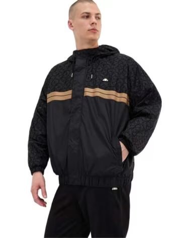 GIACCA ANORAK ELLESSE SHX21083-BLK CON DESIGN A FASCIA NEGRO