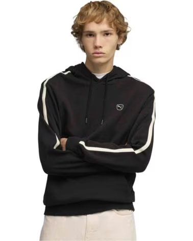 PUMA FELPA CON CAPPUCCIO DA UOMO ESS ELEVATED BLACK
