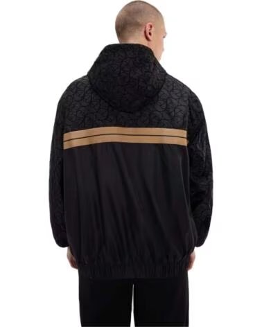 GIACCA ANORAK ELLESSE SHX21083-BLK CON DESIGN A FASCIA NEGRO