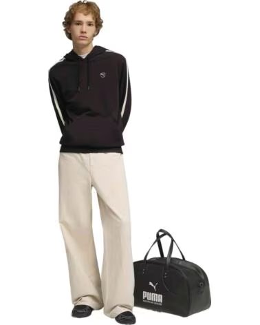 PUMA FELPA CON CAPPUCCIO DA UOMO ESS ELEVATED BLACK