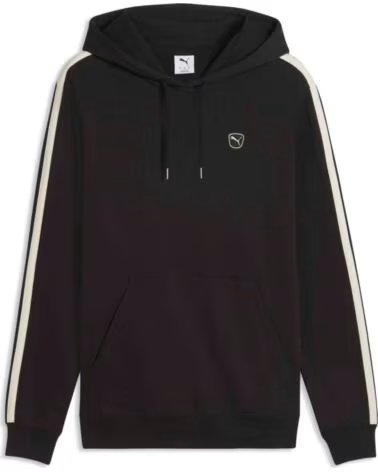 PUMA FELPA CON CAPPUCCIO DA UOMO ESS ELEVATED BLACK