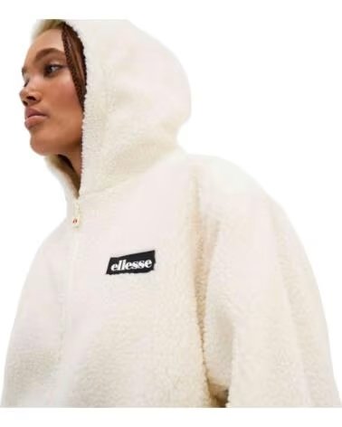 ELLESSE GIACCA IN PILE CON CAPPUCCIO SGX20908-WHT DA DONNA BLANCO