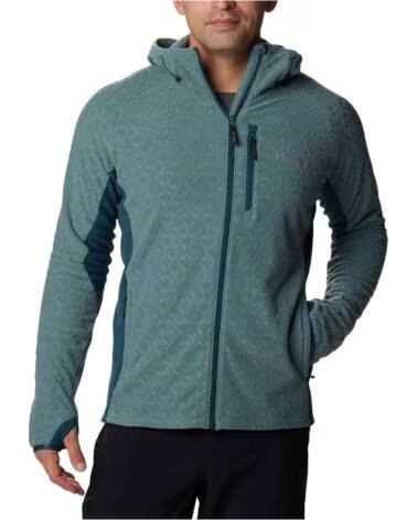 COLUMBIA PILE CON CAPPUCCIO TITAN PASS 30 DA UOMO GRIGIO METALLO METAL