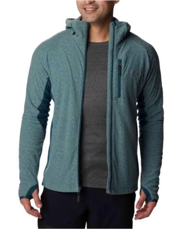COLUMBIA PILE CON CAPPUCCIO TITAN PASS 30 DA UOMO GRIGIO METALLO METAL