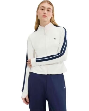 ELLESSE GIACCA FELPA DONNA BANFF BIANCO SPORCO BLANCO ROTO