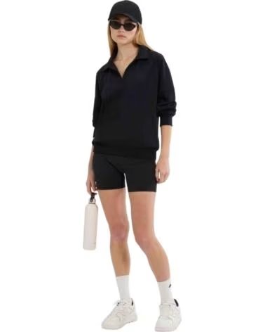 ELLESSE FELPA MORCONE NERA DA DONNA NEGRO