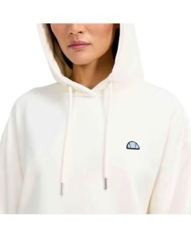 ELLESSE FELPA CON CAPPUCCIO CORTA OREGINA DA DONNA BLANCO ROTO