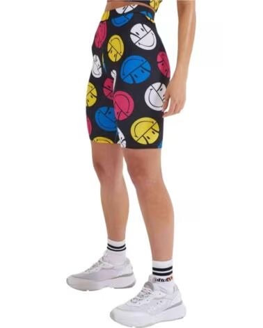 ELLESSE SMILEY CYCLING SHORTS MULTICOLOR WOMEN GRIS OSCURO