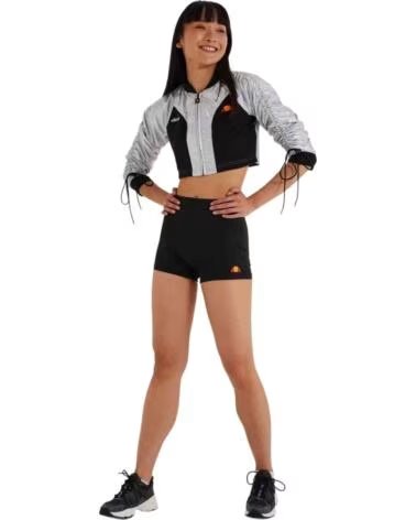ELLESSE GIACCA FELPA CROP HOUGHTON ARGENTO PLATA