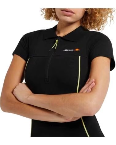 ELLESSE VESTIDO POLO LARA PRETO COM FECHO NEGRO
