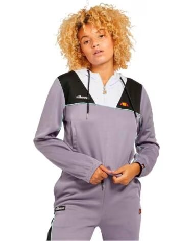 ELLESSE SWEATSHIRT FETIDA 1/2 ZIP TRACK TOP PARA MULHER MORADO