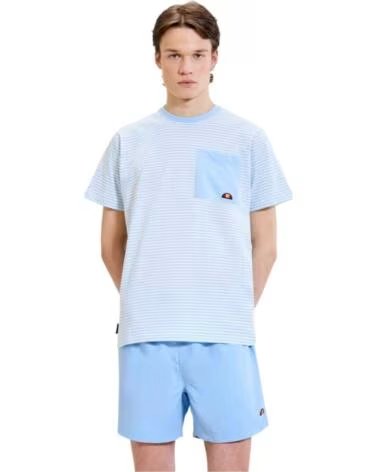 ELLESSE T-SHIRT À MANCHES COURTES SHZ21978 AVEC POCHE NEGRO-BLANCO ROTO