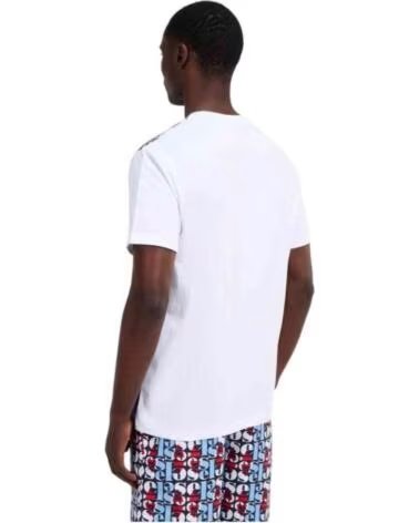 ELLESSE CAMISETA AOP BLOCK DE MANGA CURTA BLANCO-ESTAMPADO