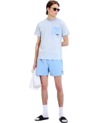 ELLESSE T-SHIRT À MANCHES COURTES SHZ21978 AVEC POCHE NEGRO-BLANCO ROTO