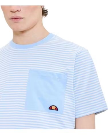 ELLESSE T-SHIRT À MANCHES COURTES SHZ21978 AVEC POCHE NEGRO-BLANCO ROTO