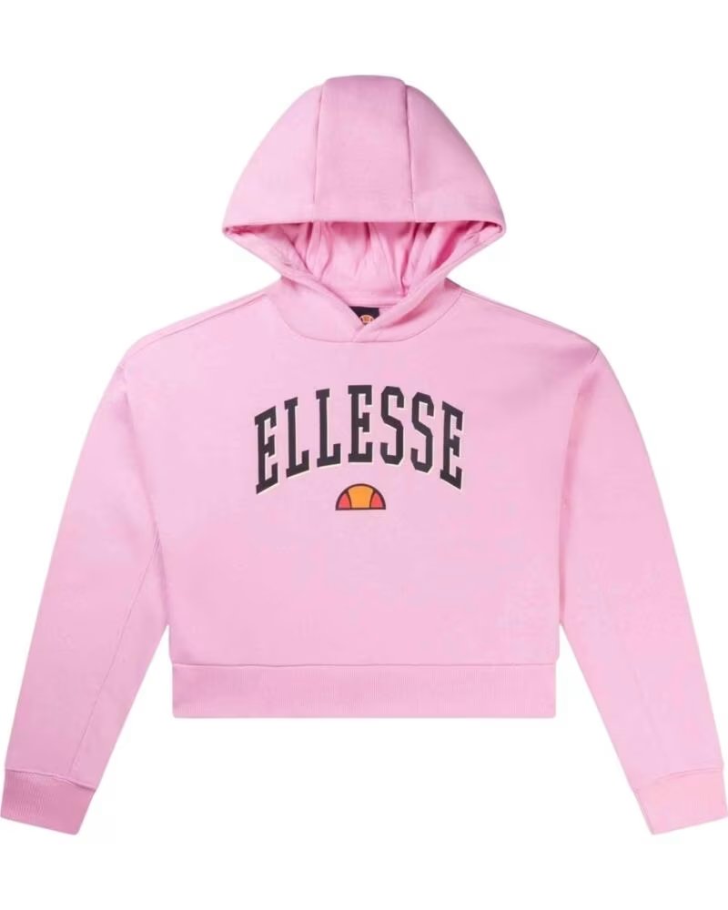ELLESSE SWEATSHIRT COM CAPUZ LACASE CROP ROSA