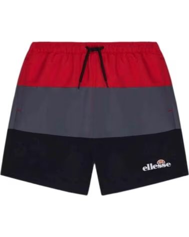 ELLESSE PANTALONCINI S3Z22752 TRICOLORE ROJO-GRIS-NEGRO