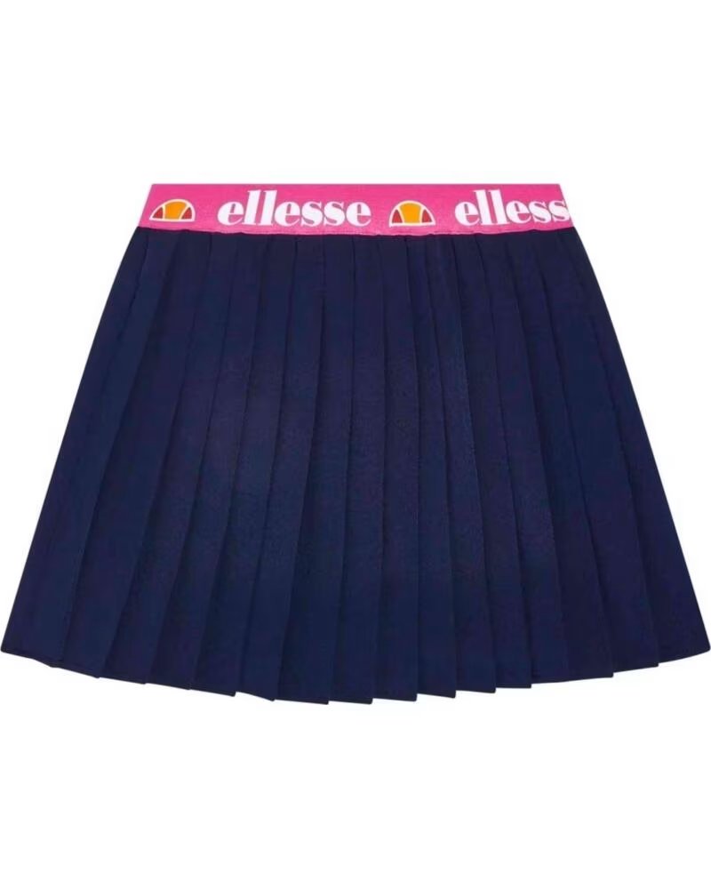 ELLESSE SAIA PLISSADA INNOCEN AZUL MARINHO COM CINTURA ROSA MARINO