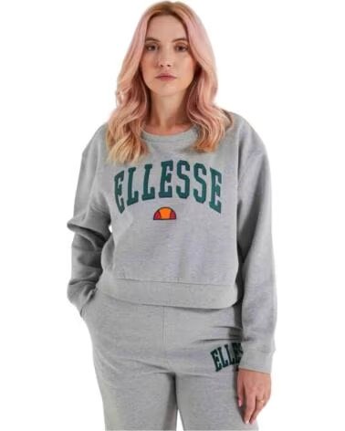 ELLESSE NESTER CROP SWEATSHIRT GREY MARL GRIS JASPEADO