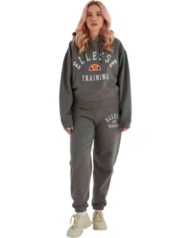 ELLESSE SWEAT-SHIRT GIOVANE TRAINING CROP POUR FEMME GRIS OSCURO