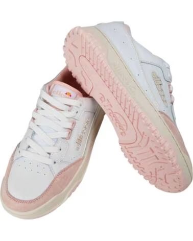 BASKETS ELLESSE LS987 CUPSOLE BLANCHES ET ROSES WHTPNK