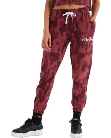 ELLESSE PANTALONI JOGGER SGK13661 DA DONNA STAMPATI MORADO OSCURO
