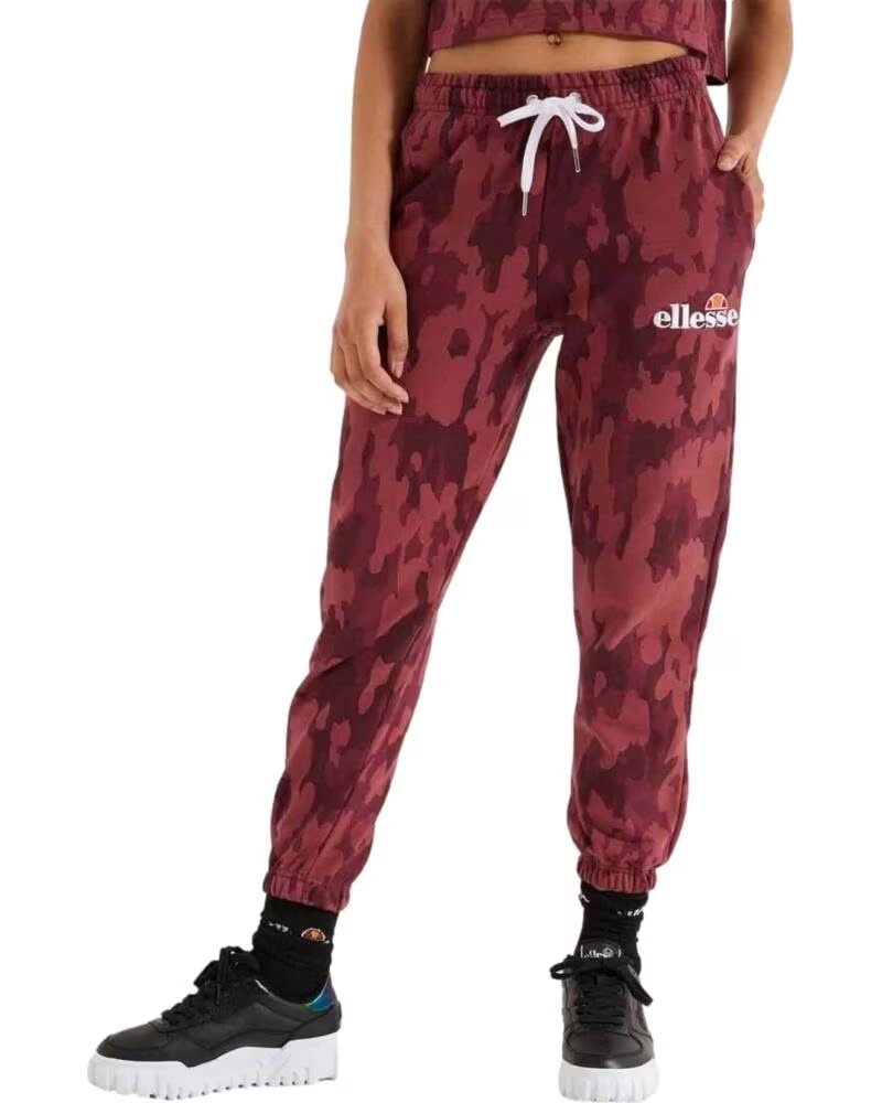 ELLESSE PANTALONI JOGGER SGK13661 DA DONNA STAMPATI MORADO OSCURO