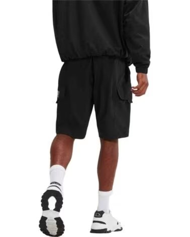ELLESSE PANTALONCINI YULIO DA UOMO NEGRO LAVADO