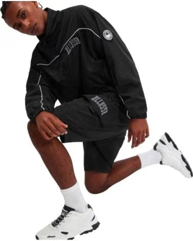 ELLESSE PANTALONCINI YULIO DA UOMO NEGRO LAVADO