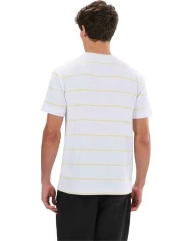 ELLESSE CAMISETA DE MANGA CURTA LISTRADA VERRI PARA HOMEM AZUL CLARO