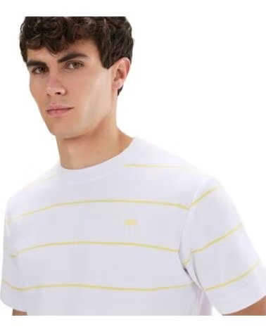ELLESSE CAMISETA DE MANGA CURTA LISTRADA VERRI PARA HOMEM AZUL CLARO