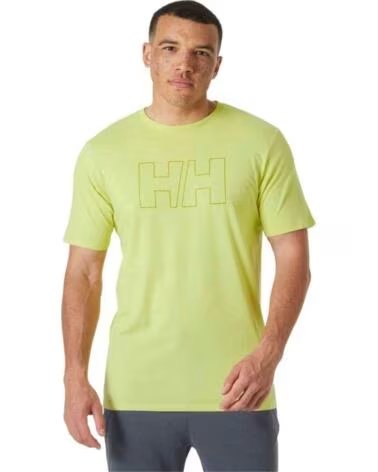 HELLY HANSEN CAMISETA DE MANGA CORTA HH TECH LOGO T-SHIRT EN VERDE PARA HOMBRE