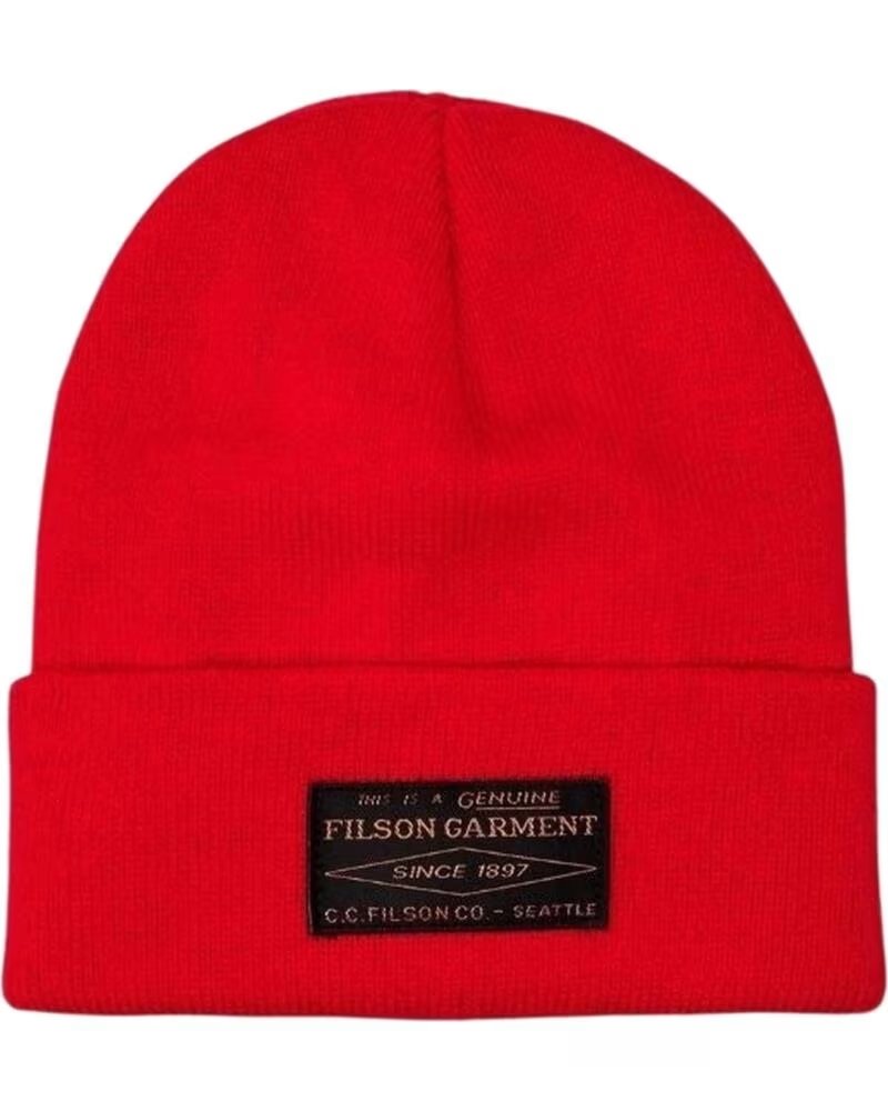 FILSON BALLARD WATCH CAP MÜTZE ROT RED