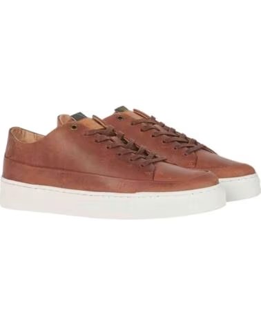 BARBOUR LAGO TRAINERS COGNAC BROWN