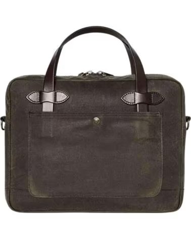 FILSON TIN CLOTH COMPACT AKTENTASCHE OTTER GREEN